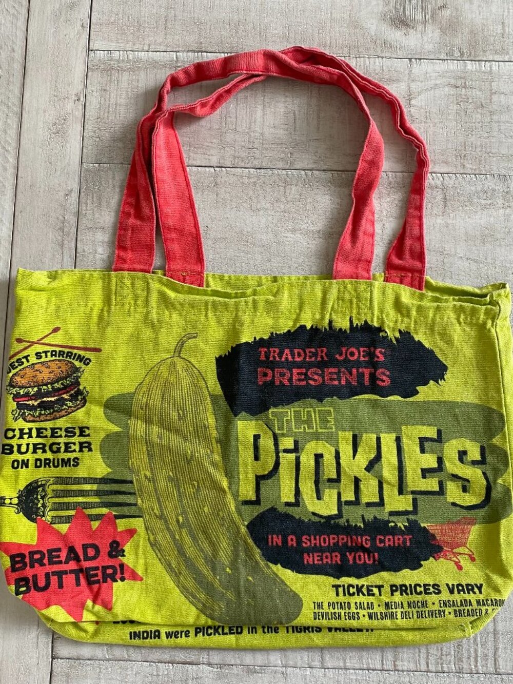 Trader Joe's The Pickles Reusable Tote Bag